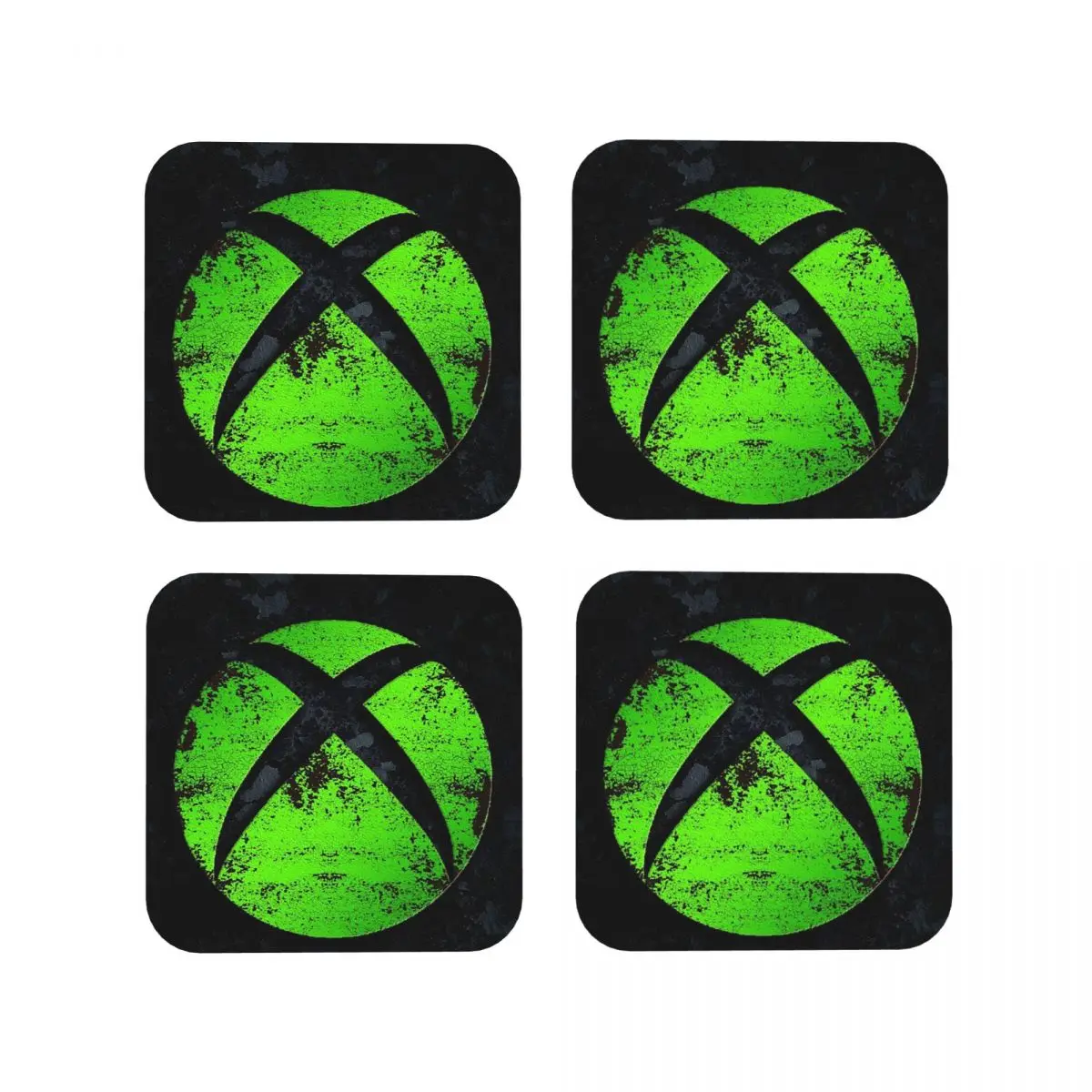 كول XBox الوقايات الجلدية المفارش العزل للماء القهوة الحصير للمنزل المطبخ الطعام منصات مجموعة من 4