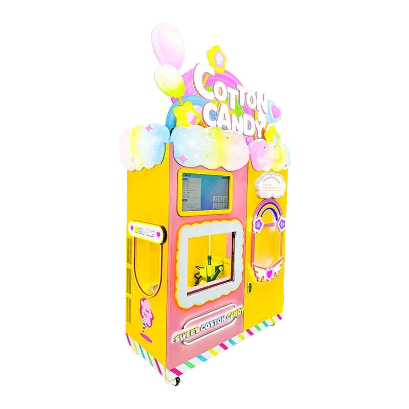 Exclusive 4 Layer Flower Shaped Cotton Candy Robot Made Cotton Candy Machine Vending In China