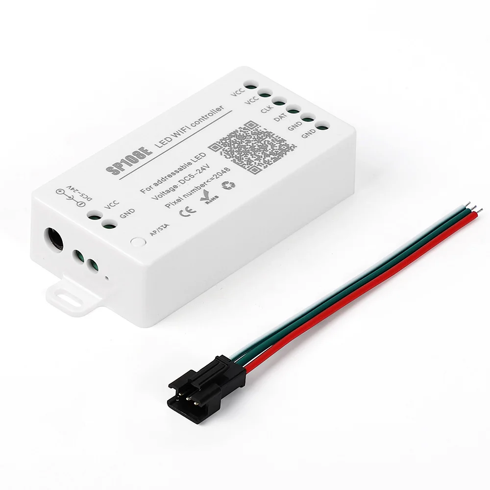 SP108E Dream Color Wifi LED Controller For LED Strip WS2812 Magic Colour SPI 2048-Pixel \