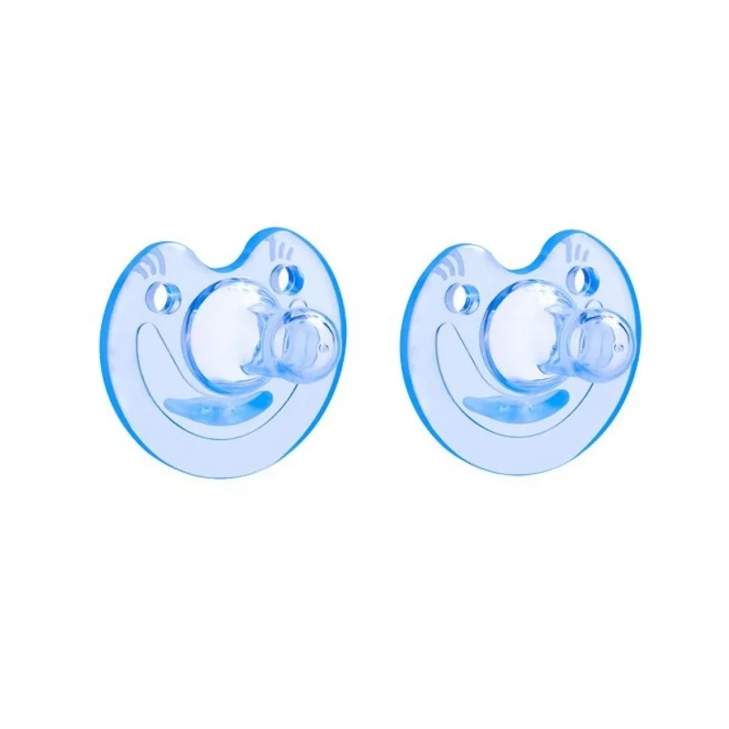 0–3 Jahre runder Silikon-Schnuller, Baby-Beißring, Bär, Smiley, Katze, Silikon-Schnuller, Bisphenol-frei, perfektes Geschenk für Neugeborene