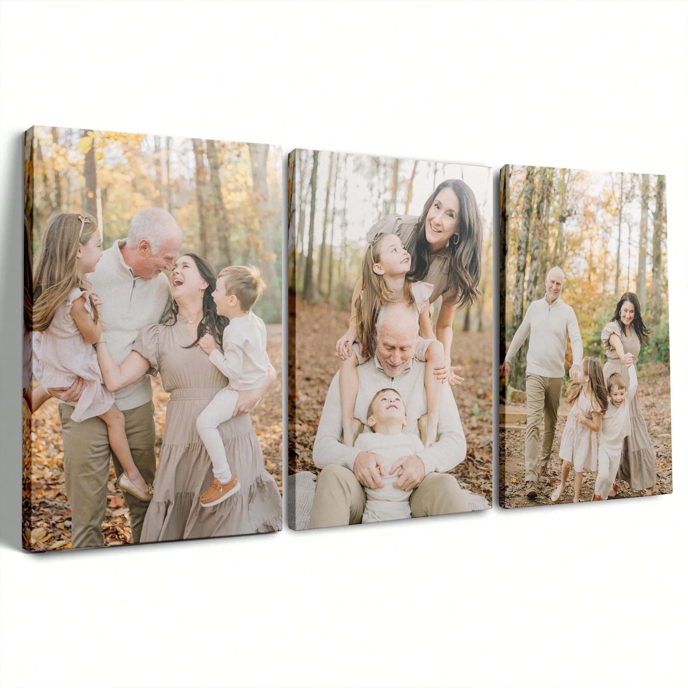 Tres Lienzos Personalizados: Diseños Exclusivos Para Capturar Recuerdos Entrenables De Familiares, Seres Queridos Y Amigos Cerca