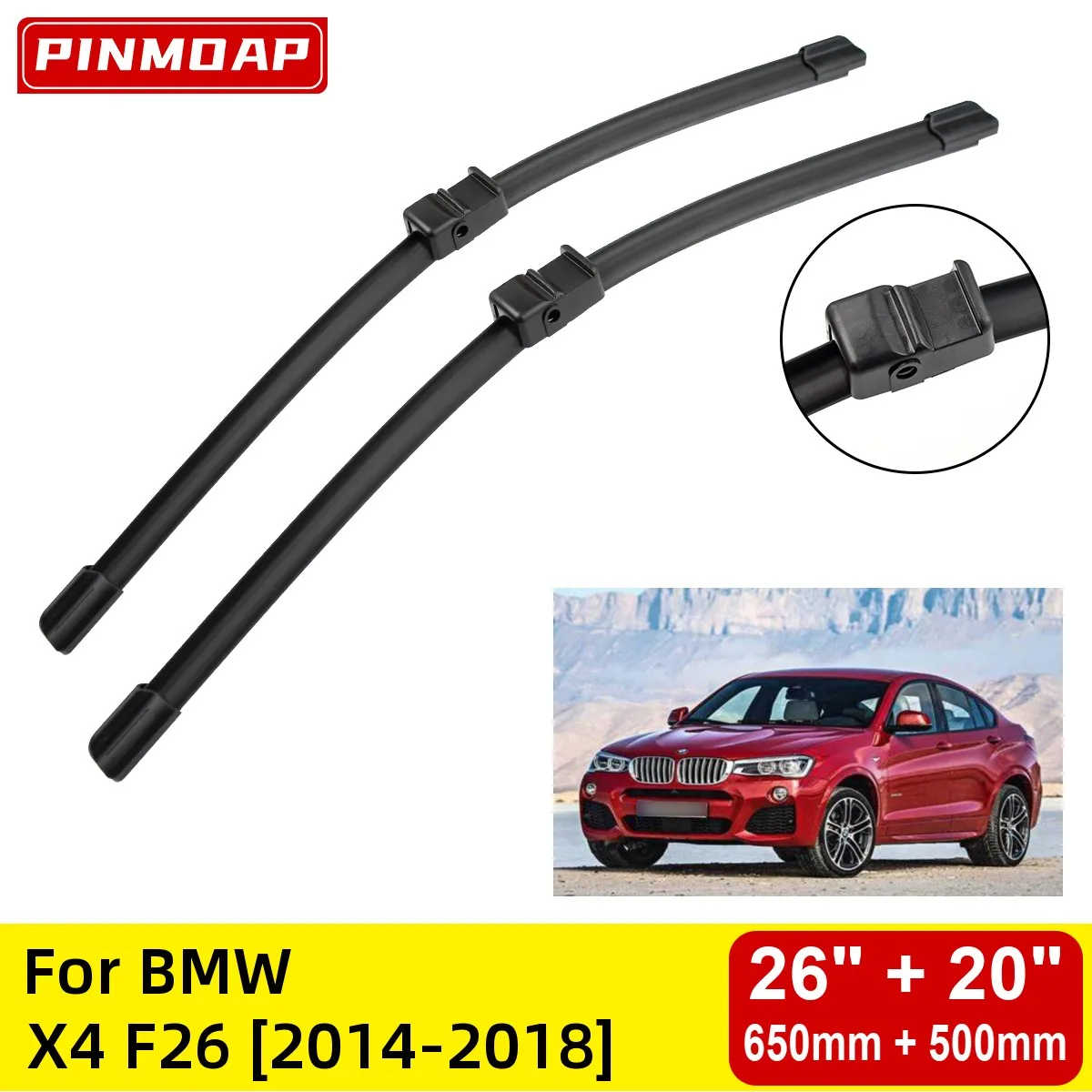 

Front Wiper Blades For BMW X5 E70 2006-2011 Windshield Windscreen Window 24"+20" 2006 2007 2008 2009 2010 2011