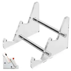 3 Tiers Display Keyboard Holder Transparent Acrylic Keyboard Stand Computer Mechanical Keyboard Rack Storage Detachable Holder