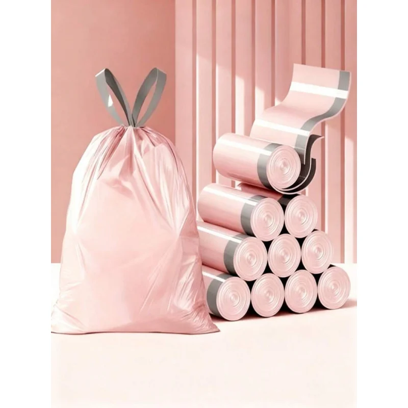 

Heavy-Duty Leak-Proof Drawstring Garbage Bags, Upgraded And Thickened, Can Be Used Without Pulling, Suitable For Multi-Purpose