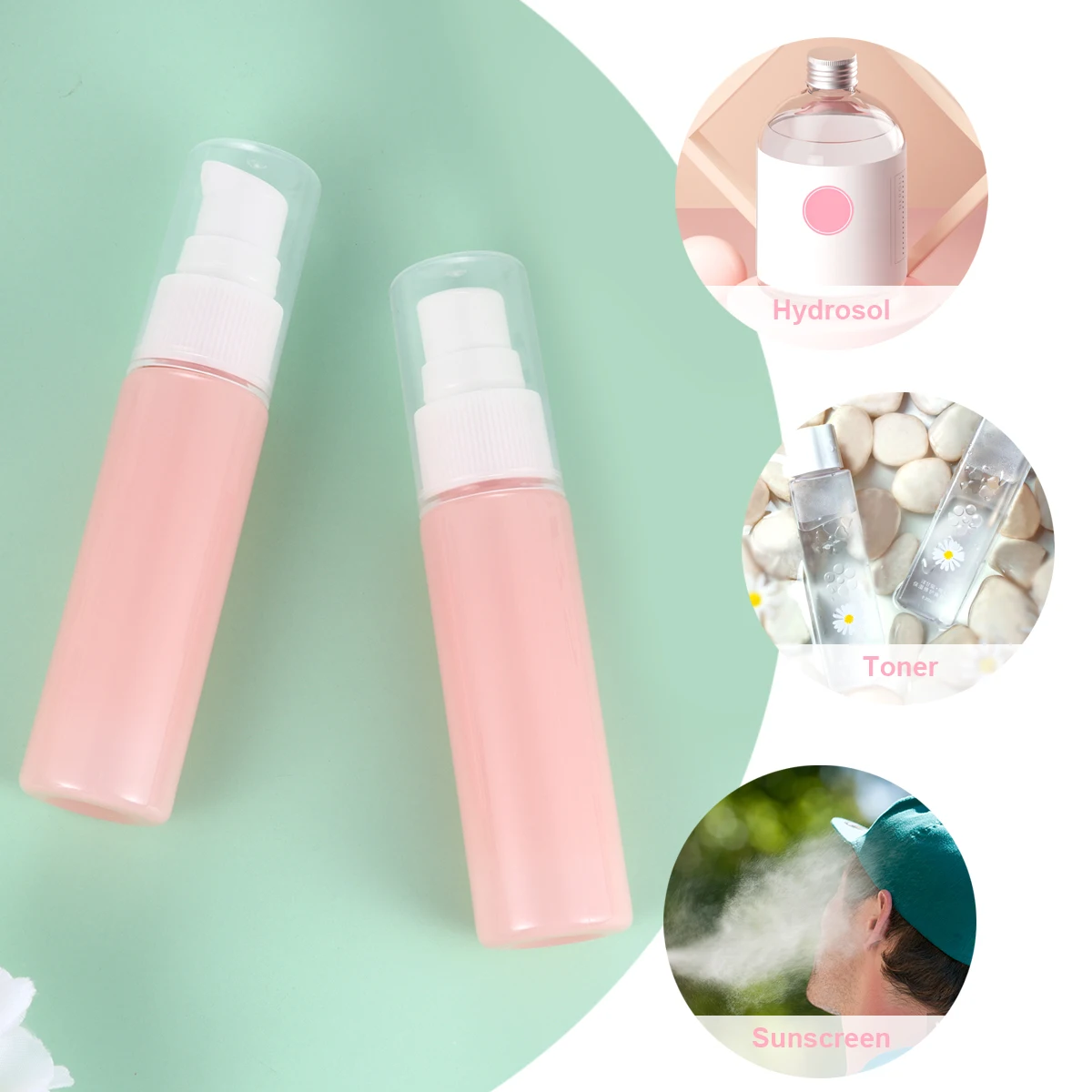 

10 Pcs Lotion Bottle Set Empty Bottles Makeup Portable Pump Mini Travel Container