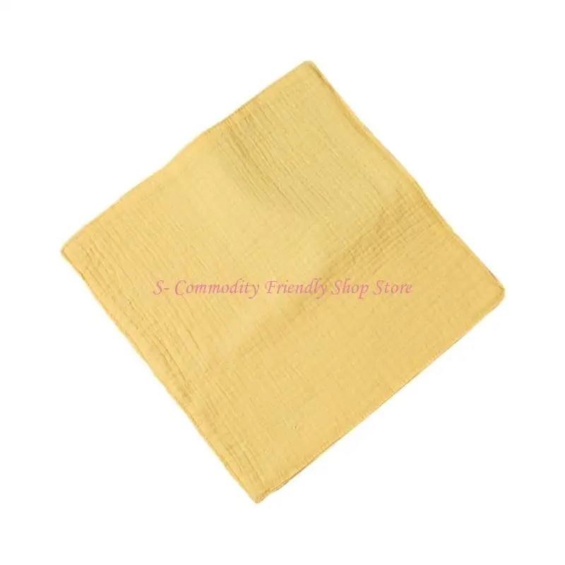 

85AE Newborn Washcloth Solid Color Baby Wash Cloth Cotton 4 Layer Baby Square Wipes Cotton Wash Towel for Newborn Babies