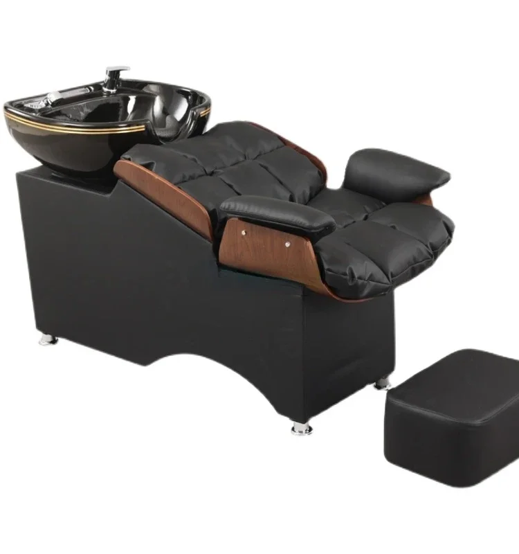 

High-End Shop Shampoo Flush Massage Couch Lying Half Cosmetology Shop for Hair Salon