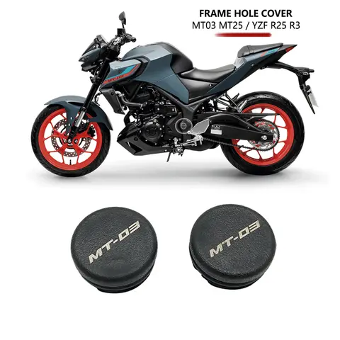 프레임 구멍 커버 플러그 YAMAHA YZF R25 R3 MT25 MT03 2014-2023 오토바이 액세서리 장식 프레임 캡 YZFR25 MT-03 2022