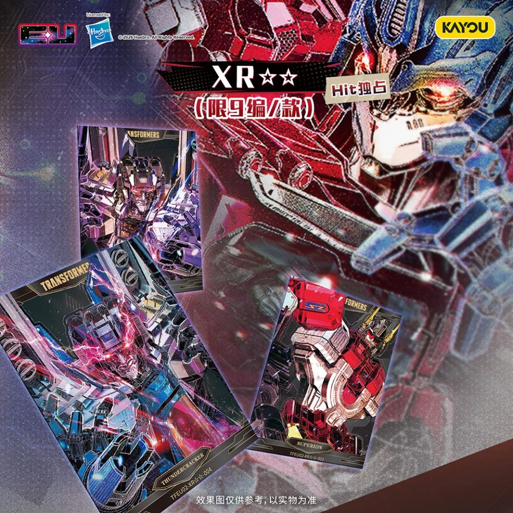KAYOU Official Transformers Collection Card Science Fiction Action Movie Cartoon Charm Visual Exquisite Art Peripheral Cards