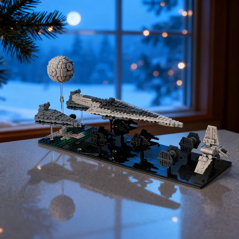 

892 детали MOC: Модель Звездного флота Империи (Эпизод 6) — Конструктор, Рождественский подарок, Идея для творчества, Кирпичики, Игрушки для детей на День рождения
