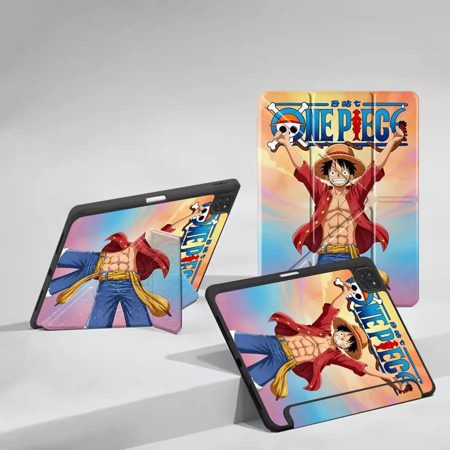 

Чехол для планшета One Piece Anime для iPad Pro 11, 10, 9, 8, 7-го поколения, 12.9 дюймов, Mini 6, 7, Pro 2025, Air 4, 5, M3, M2, M4, 11 дюймов, с держателем