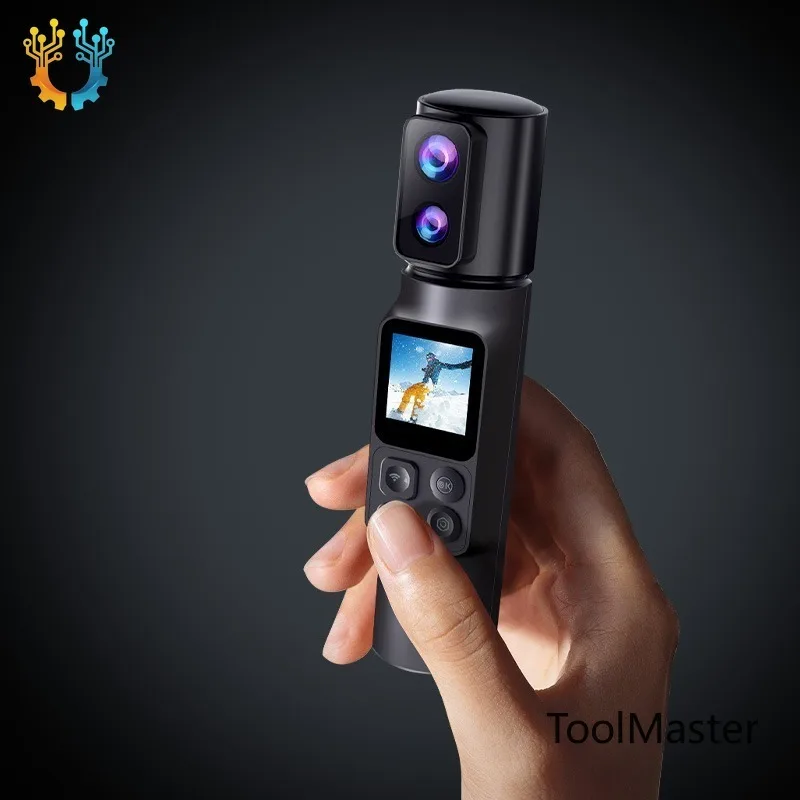 

【2026】Ausek Pocket Vlogging Camera 6K30FPS 4K60FPS WiFi Mini Digital Video Camcorder Stablization 350° Rotating Handheld Camera