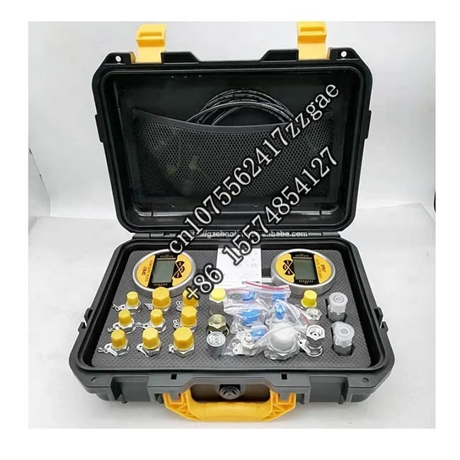 Universal digital hydraulic pressure gauges excavator  test kit 0-60Mpa  gauge