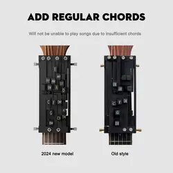 Guitar Aid Chords Portable Guitar Learning System Teaching Beginner Trainer Practice Tools For Beginners Friends Family Adu H8J6