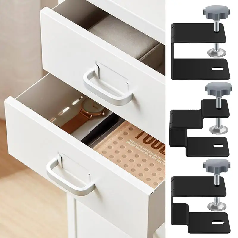 Drawer Face Mounting Clamps Stable Adjustable Drawer Front Clamps Cabinet Hardware Jig Furniture Woodworking Jig Cabinet