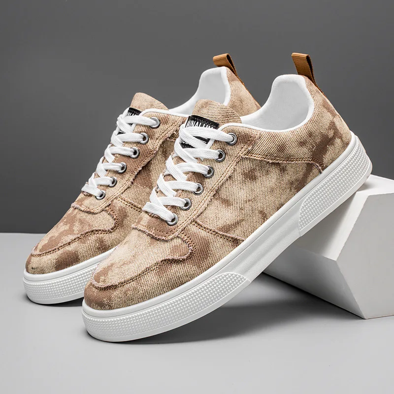 

Denim Men's Canvas Shoes Versatile Men Board Shoes Classic Versatile Casual Shoes Outdoors Non-slip Lightweight Chunky Sneakers