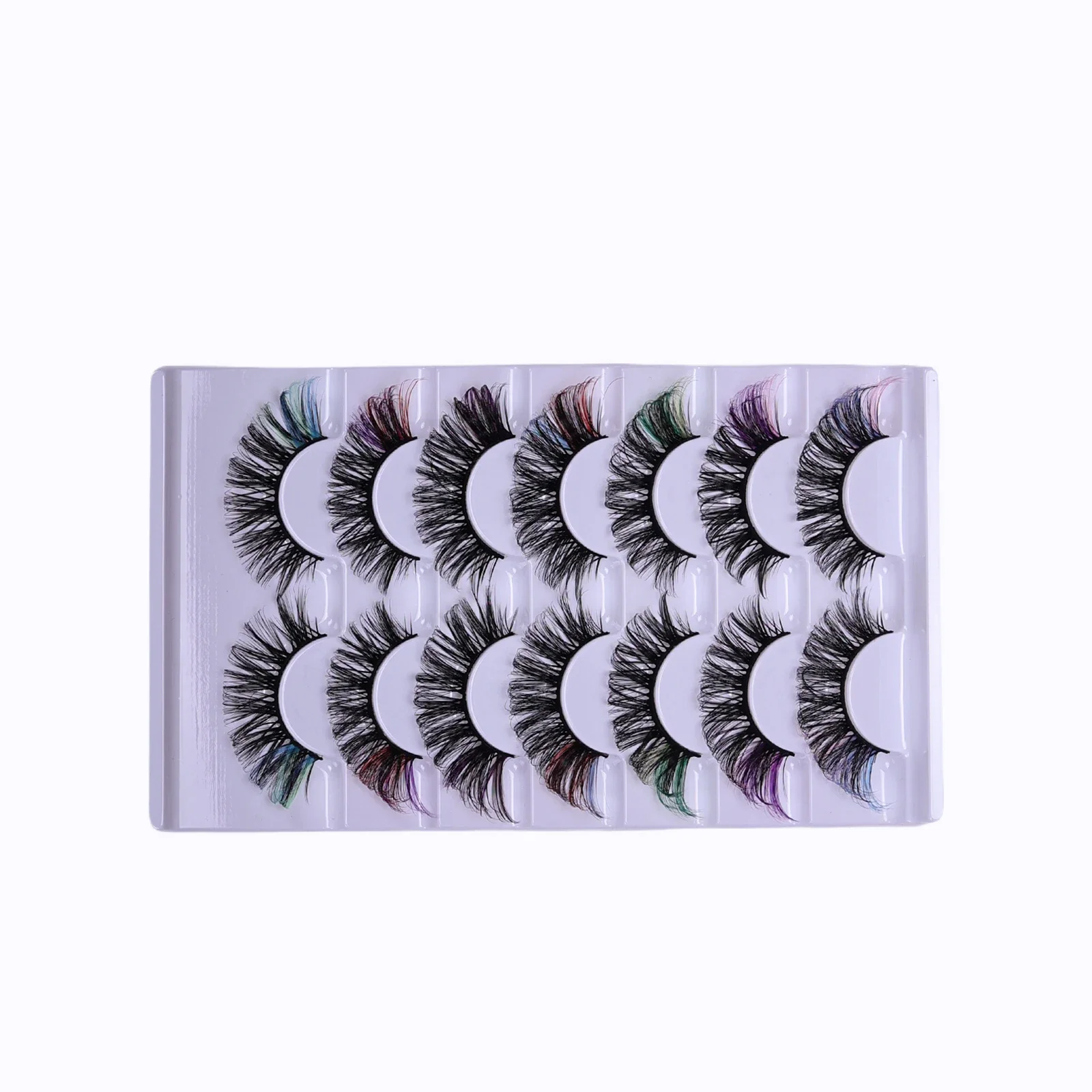21 زوجًا/35 زوجًا من الرموش الصناعية الصناعية ذات الألوان الزاهية - رموش صناعية طبيعية ورقيقة ونحيفة