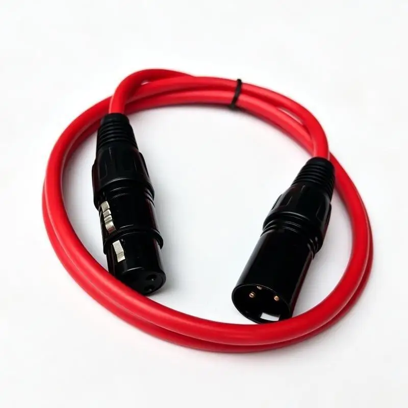 Color Coded XLR Audio Cable Set Gold Plated Connectors Durable Jacket For Studio Recording Stage Live DJ Events Performances