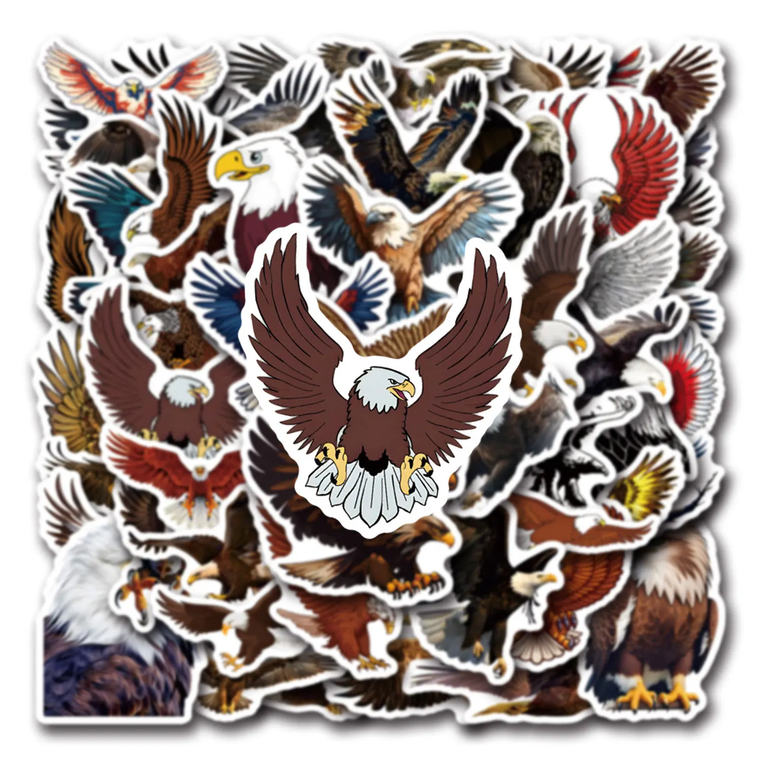 55 STKS Cartoon Eagle Creatieve Graffiti Sticker DIY Decoratieve Koffer Water Cup Computer Waterdicht