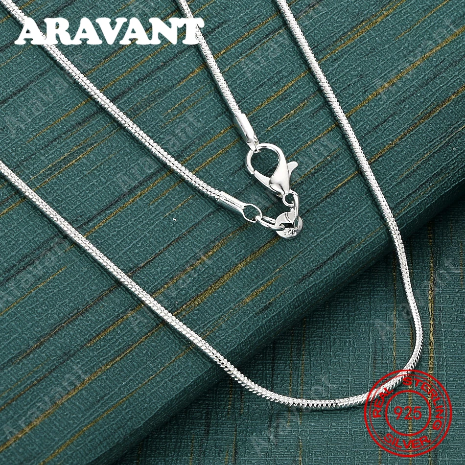 

Серебряное колье-цепочка 925 пробы, 2 мм, изысканное и милое украшение для женщин на свадьбу или вечеринку.