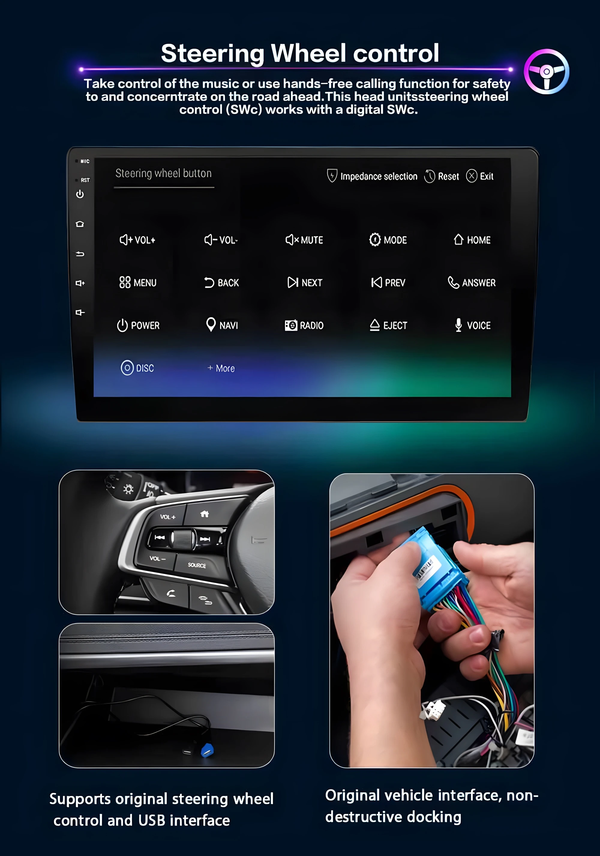 Autoradio لتويوتا يارس فيزي 2005 2006 2007 - 2012 مشغل وسائط متعددة راديو السيارة ستيريو الصوت والفيديو ستيريو Carplay أندرويد السيارات #4