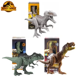 Original Mattel Jurassic World Dinosaur Action Figures Toys for Boys Anime Dino Tyrannosaurus Rex Giganotosaurus Juguetes Gift