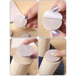 Almofadas para pernas de cadeira de feltro, 3-72 peças, redondo, quadrado, protetor de piso, autoadesivo, almofadas para móveis, amortecedor mudo, móveis para casa, pés 10 principais vendas argola para cadeira - №3