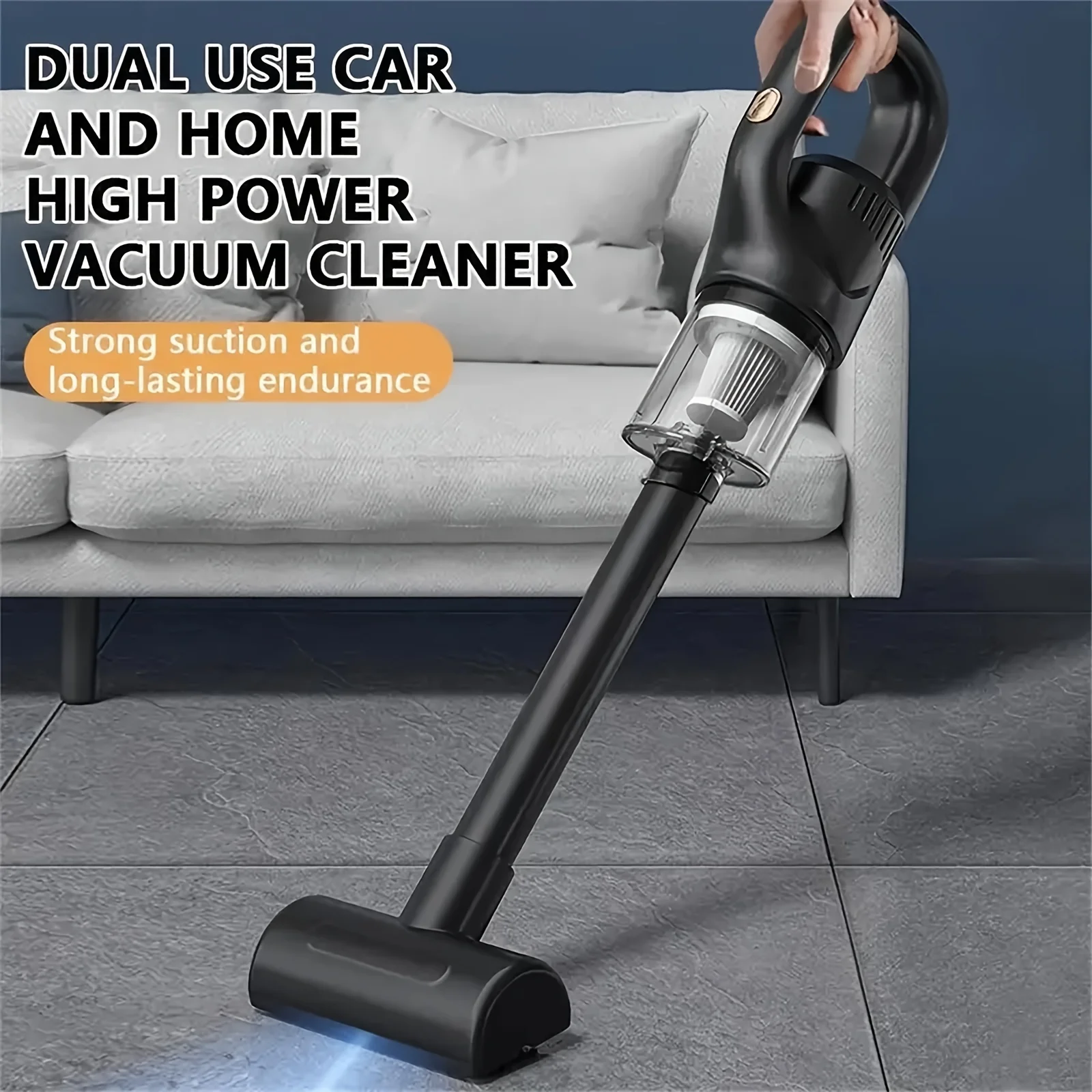 

5kpa Cyclone Suction Portable Wireless Handheld Vacuum Cleaner - Rechargeable Car/Office/Home Vacuum - Strong Suction