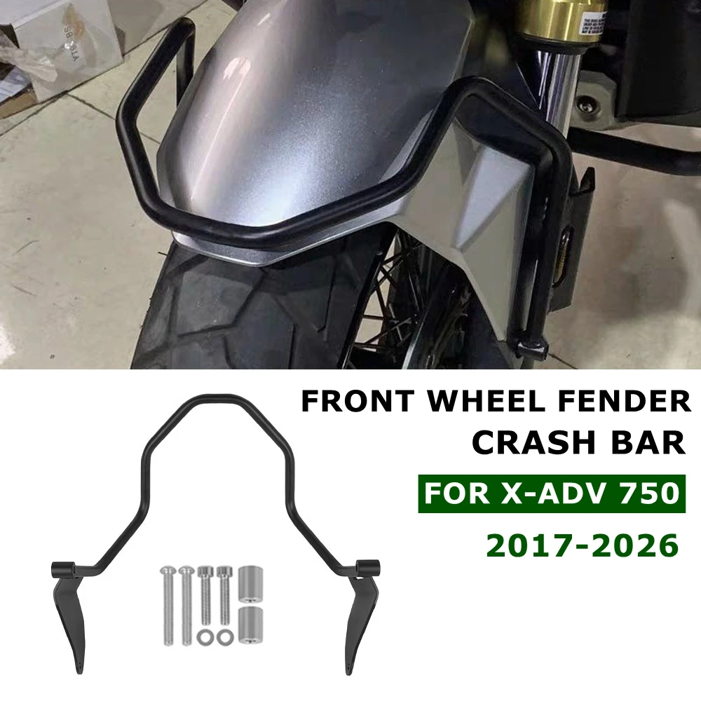 

Motorcycle Front Wheel Mudguard Bumper Guard Frame Protector For Honda XADV750 X ADV 750 X-ADV 750 2017-2026 Crash Bar Fender