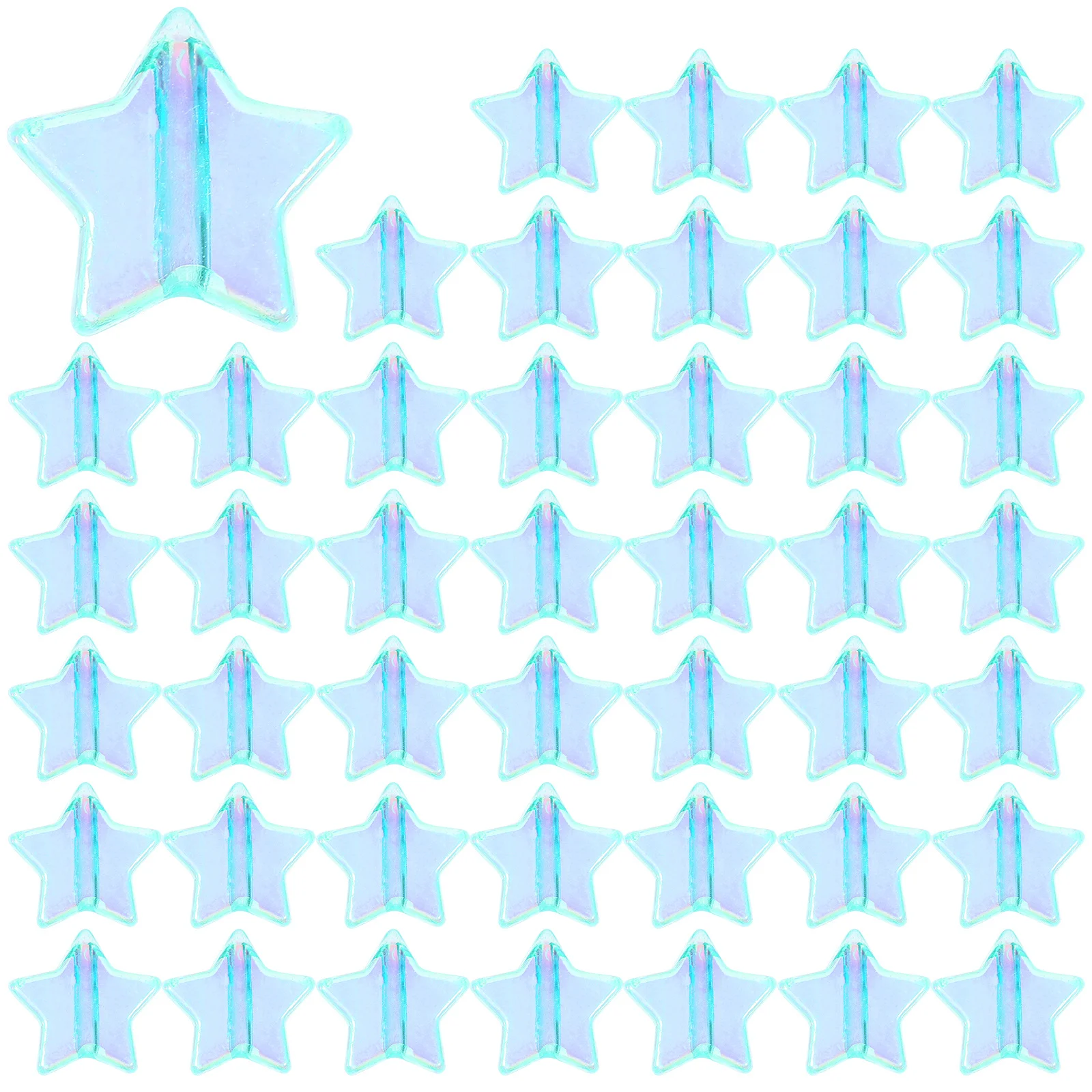 

300Pcs Loose Five-Pointed Star Beads Acrylic DIY Jewelry Making Tiny Beads for Bracelets Crafts Accessories Star Bead