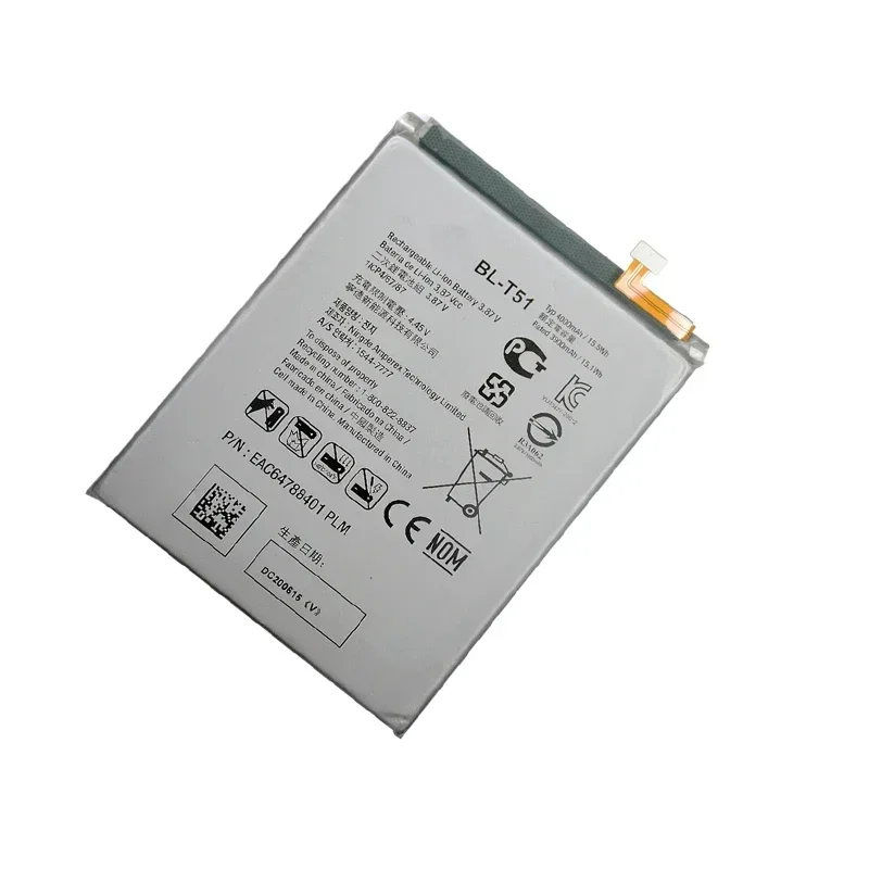 Oryginalny BL-T51 4000mAh bateria do LG K42 K52 LMK420 LM-K420 LM-K420H LM-K420E LM-K420Y BL T51 baterie do telefonów komórkowych + narzędzia