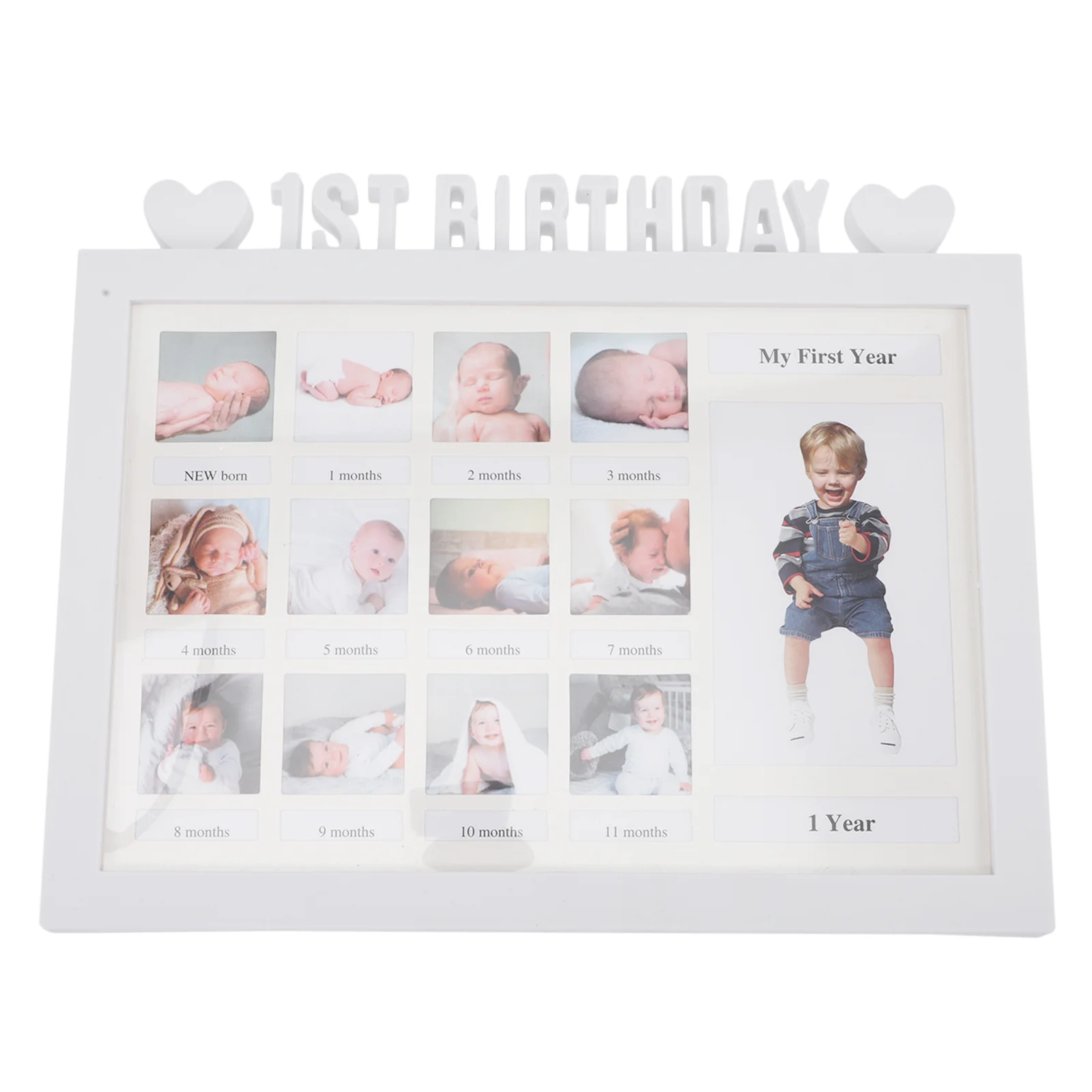 Babys First Year Frame 12 Month Picture Frame 1st Birthday Photo Frame Picture Frame Milestone Photos Frame My First Year