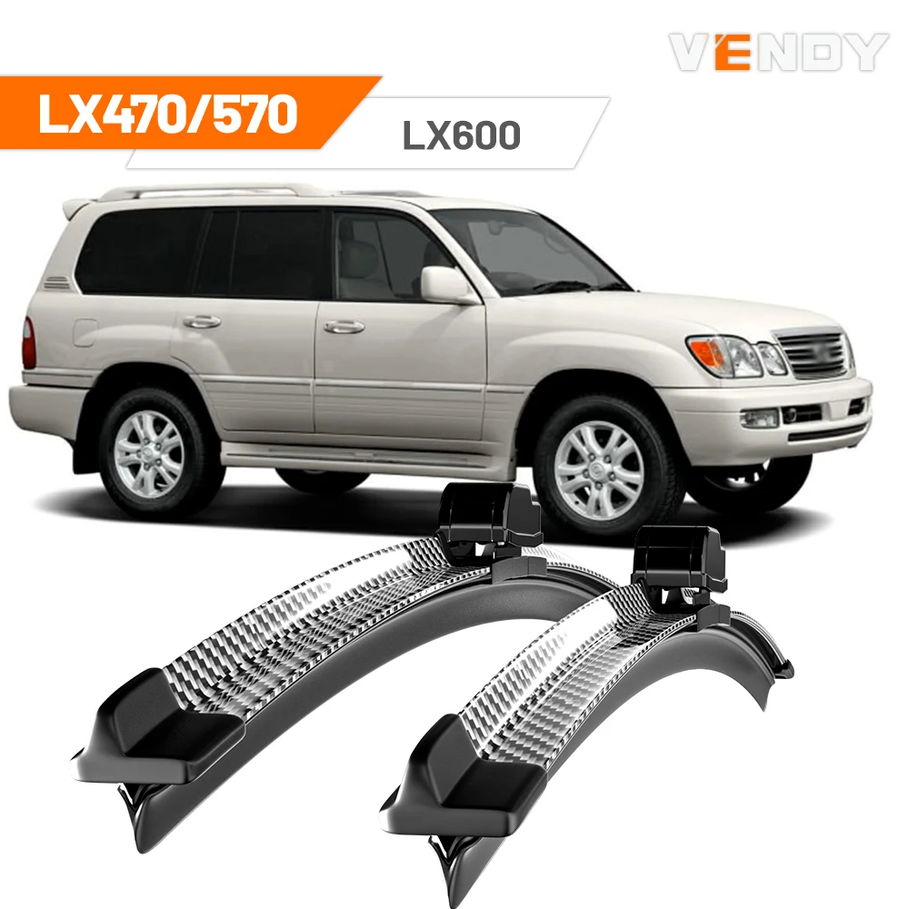 

For Lexus LX470 LX570 LX600 1998-2022 2000 2008 2009 2016 2019 2021 2022 2pcs Front Windshield Wiper Blades Windscreen Wipers