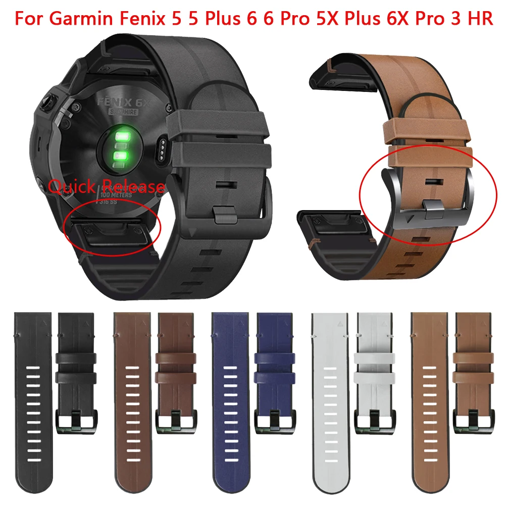 22-26mm-silicone-leather-strap-wirstband-for-garmin-fenix-6x-6-pro-5x-5-plus-3-hr-935-945-smart-band-bracelet-easy-fit-watchband