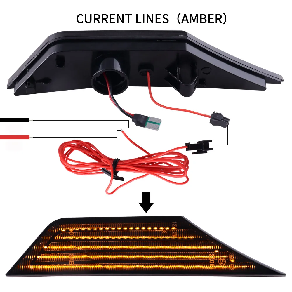 LED サイドマーカーライトフロントシーケンシャルリフレクターターンシグナルランプ 10th 世代シビックホンダシビック 2016-2020 ダイナミックスモークレンズ