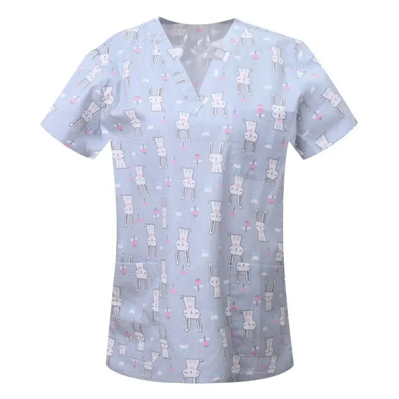 Apotheker Tandarts Veterinaire Verpleegkundige Nieuwe Tops Mode Slanke Schoonheid Scrub Kleding Spa Verpleegkundige Puur Katoen Medisch Laboratorium Medisch Uniform