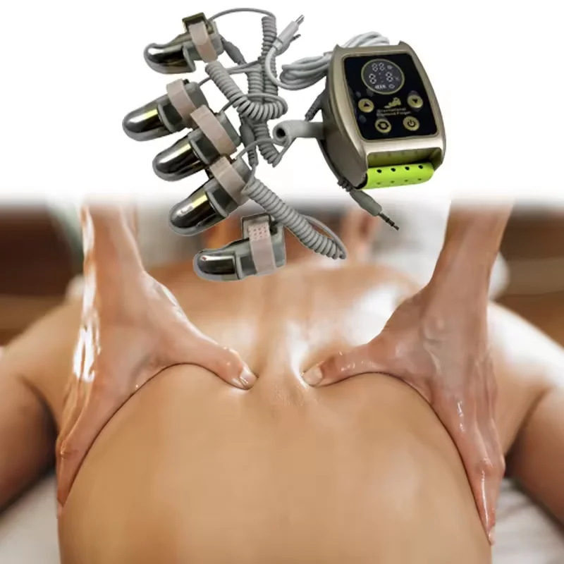 

Newest RF Face Lifting Microcurrent Physiotherapy EMS Golden Finger Massage Machine for Body