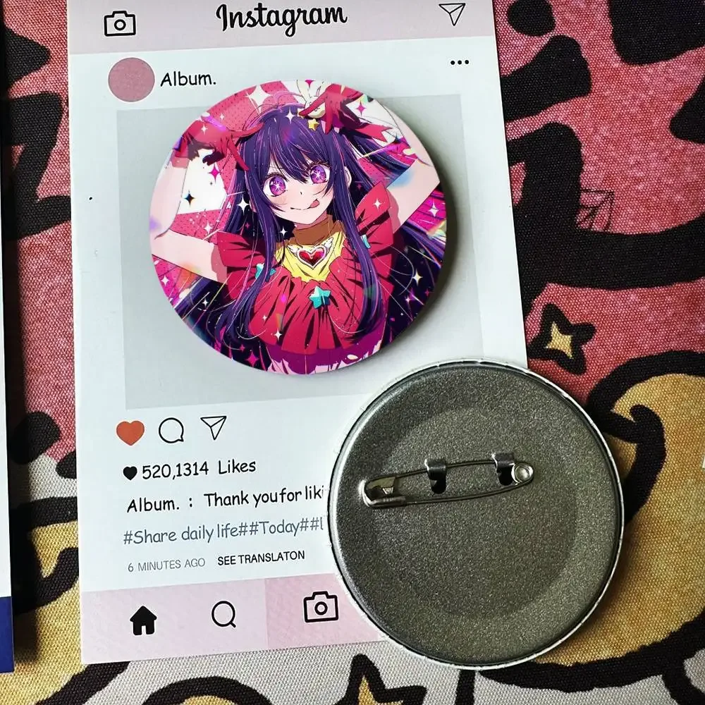 Ruby Hoshino Anime Badges 25 32 44 58 75 mm Round Fans Collect Friends Gifts Brooch Souvenir