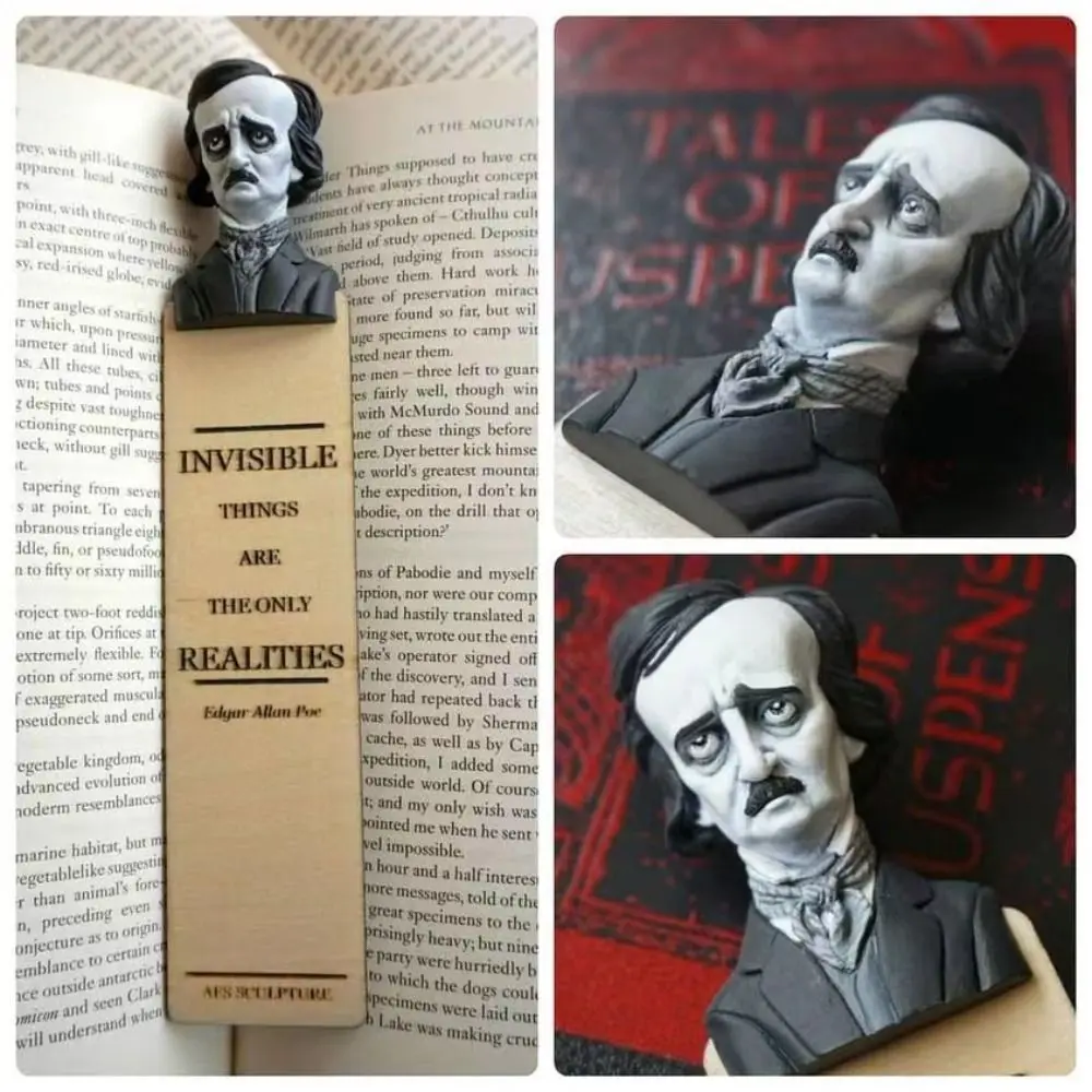 Creative Fashion Student 3D Horror Bookmarks Resin Reading Bookmarks Book Paginator Birthday Gift Reading Marker Book Lover