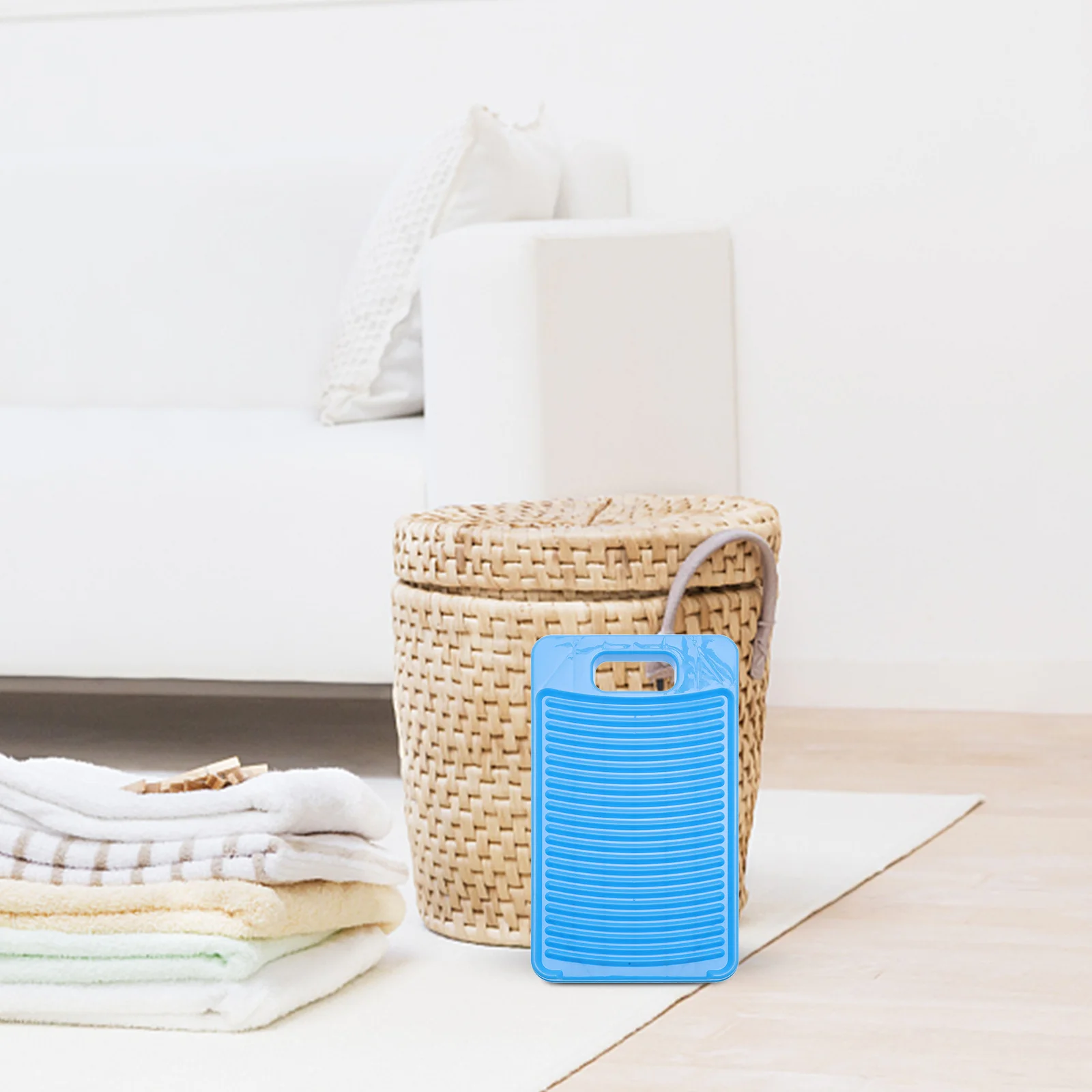 

Portable Non-Slip Plastic Washing Board For Kids Clothes Underwear Lightweight Laundry Scrubbing Tool Home Washboard Outdoor