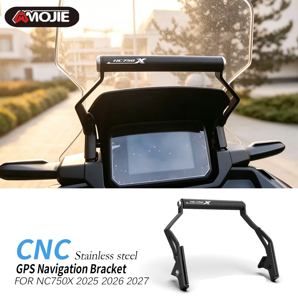 GPS Navigation Bracket FOR HONDA NC750X NC750 NC 750 X 750X 2025 2026 2027 Phone Holder Mount Windshield Extension Support Parts