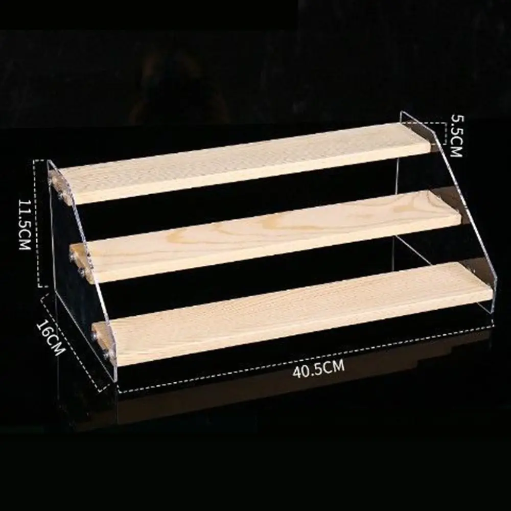 

2/3/4/5Layer Acrylic Storage Display Rack Ladder Type Transparent Doll Figures Model Shelf Large Capacity Detachable