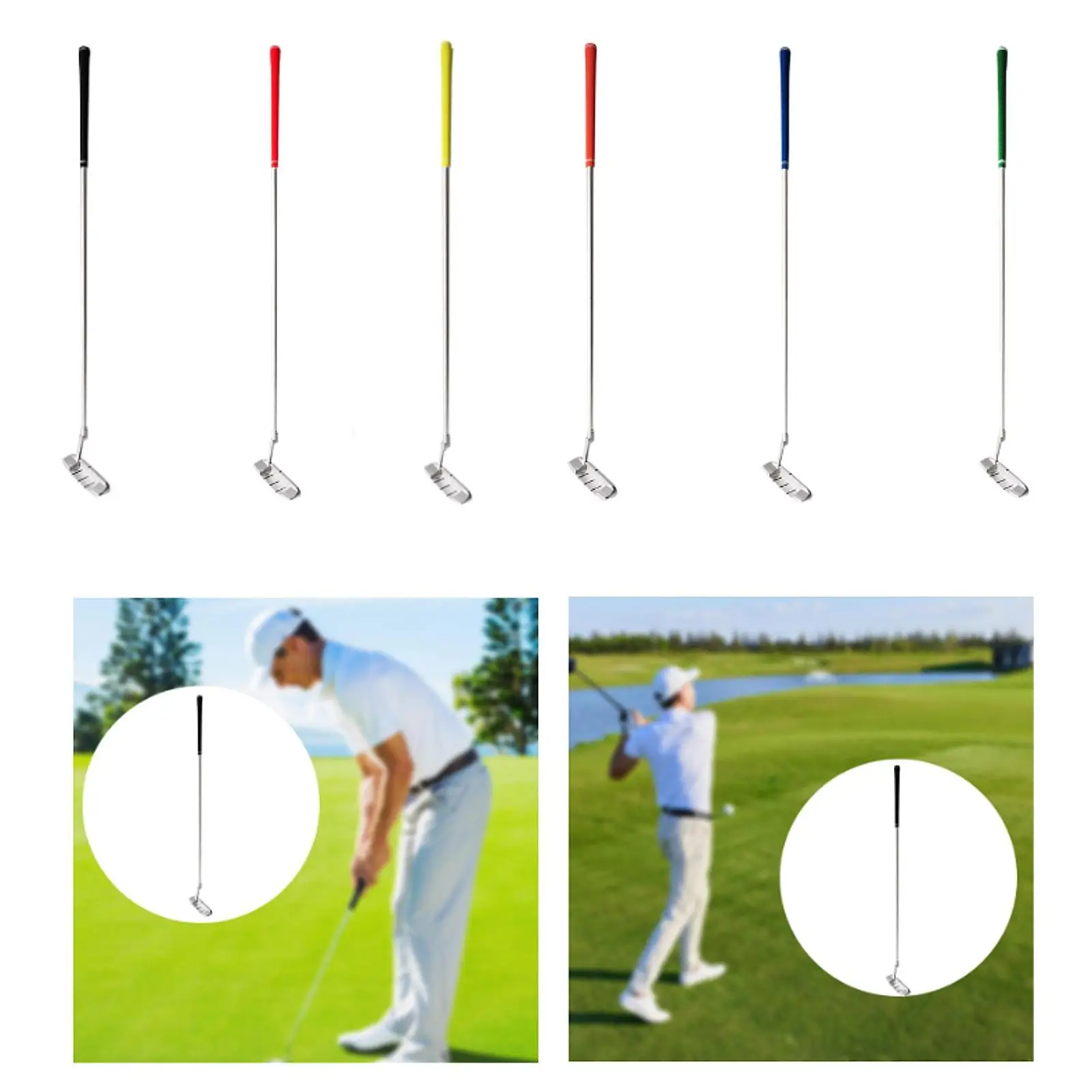 

Golf Putter Golf Putting Club Training Tool Detachable Adults Practice Right Handed Putter for Yard Office Background Outdoor