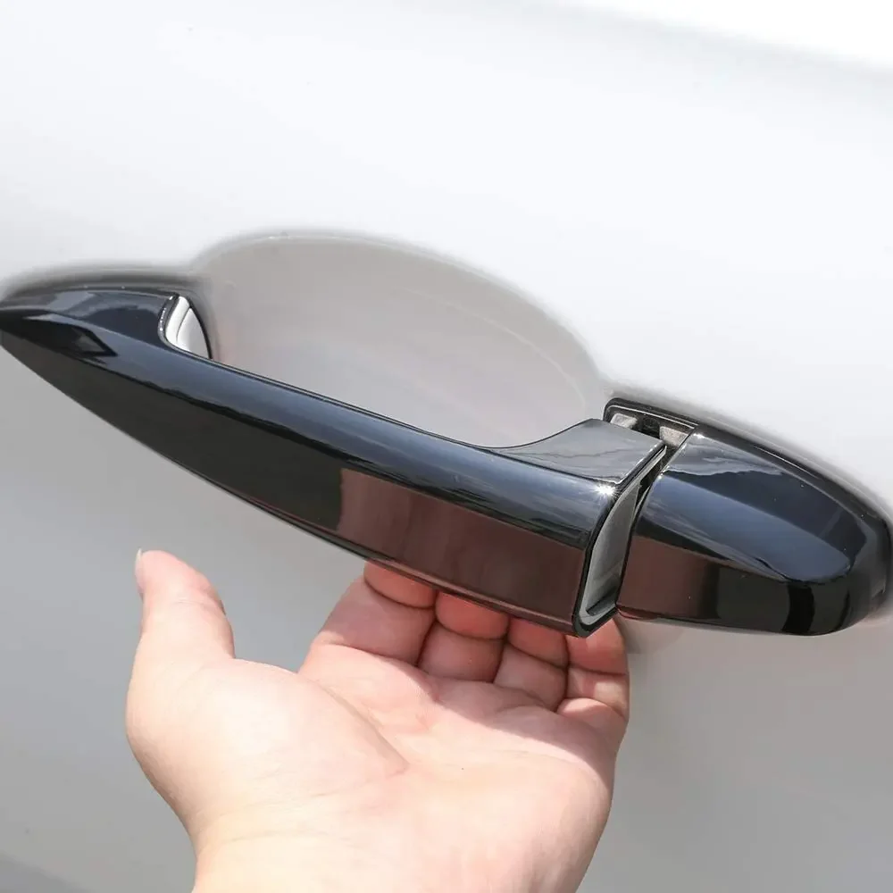 

Gloss Black Exterior Door Handle Cover Trim 4pcs for BMW 1 Series X5 X6 X1 F48 2 Series 218i Gran Tourer F46