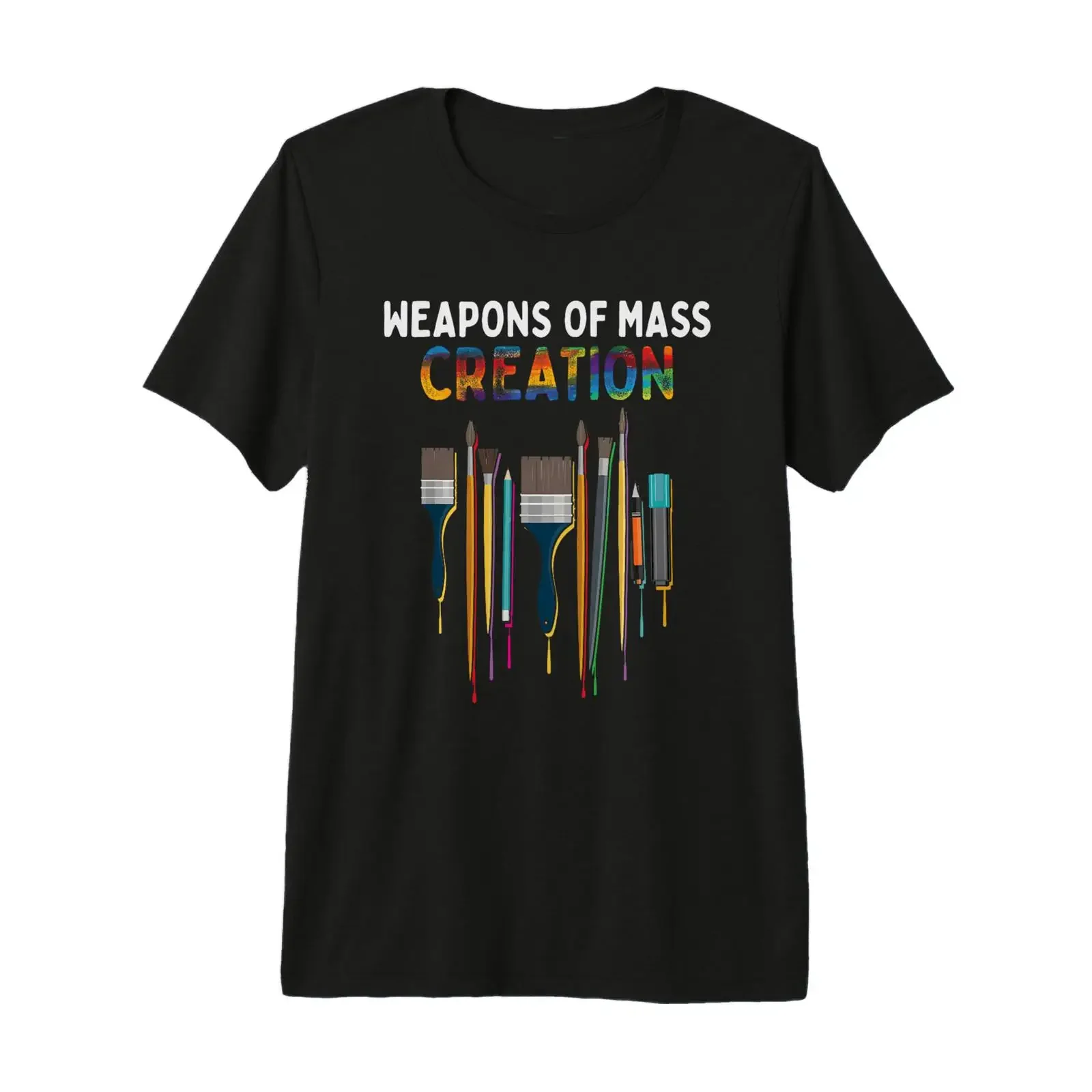 Weapons Of Mass Creation Artist Painting Art Teachers Premium T Shirt vintage Washed Unisex Stylish Stretched designer clothes