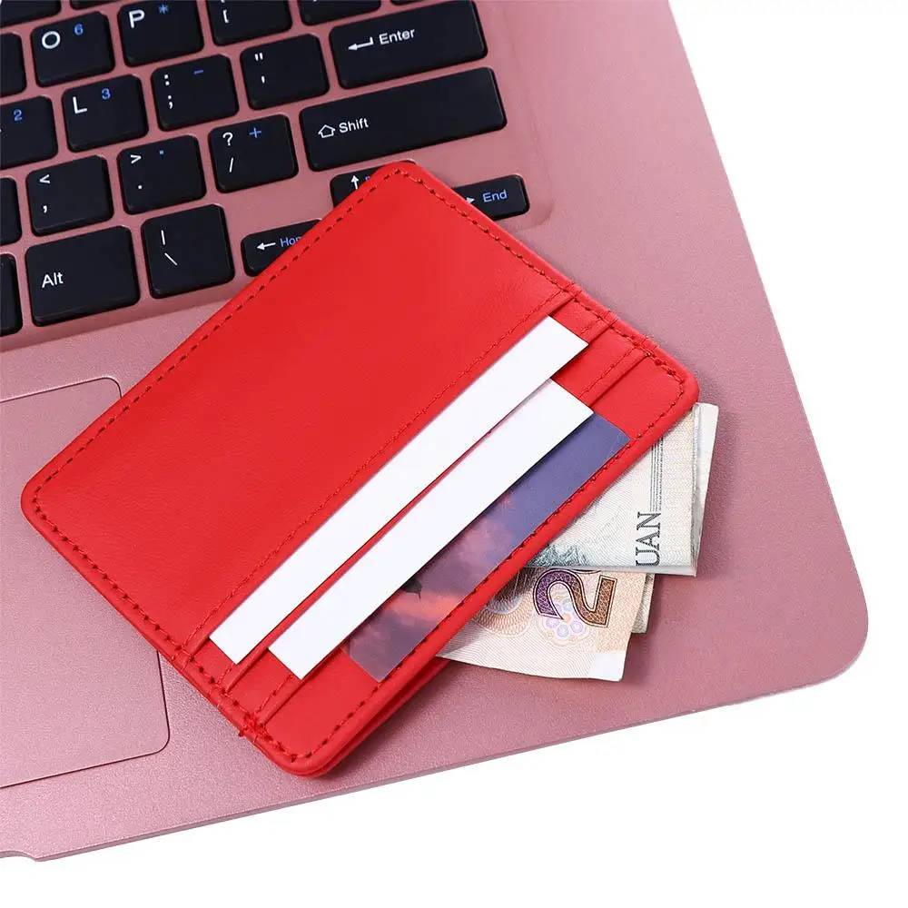 Candy Color Simple Credit Card ID Card Bank card Women Men Short Wallet Multi Slot Card Holder Slim Billfold Short Purse