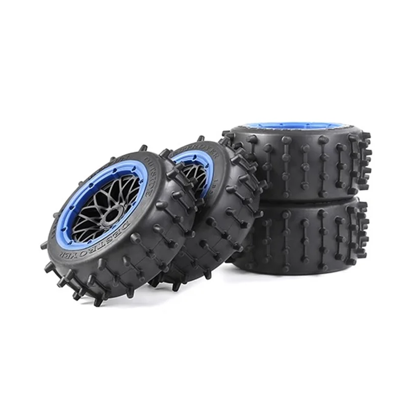 ROFUN upgraded Baja 5B large nail tire assembly, front and rear, one set of HPI gasoline vehicle 855641