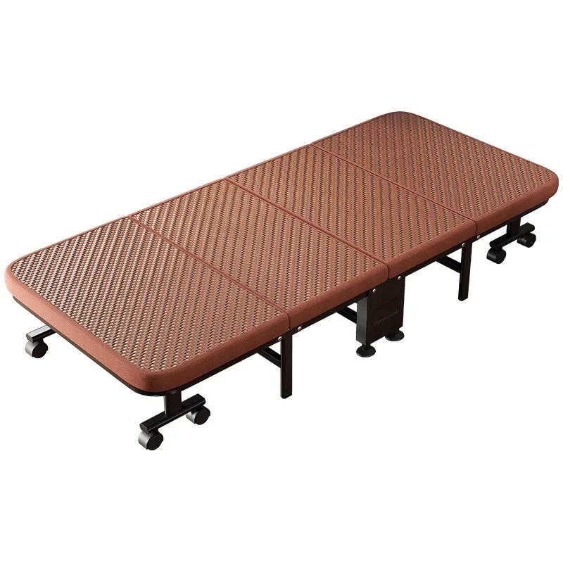 Office folding bed lunch break  single nap artifact reclining chair household  rattan mat simple escort camp bed