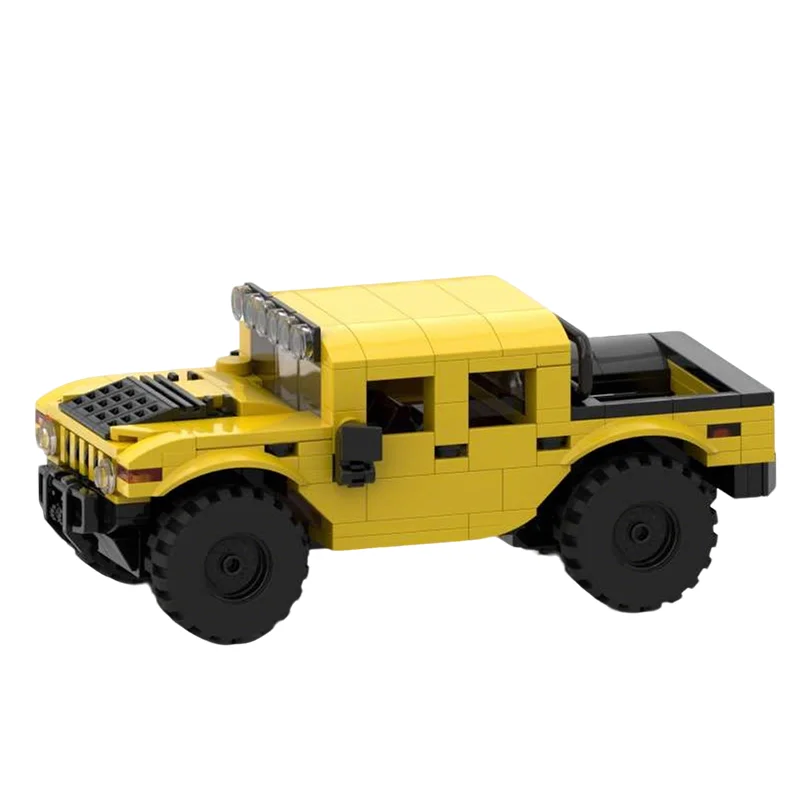 276 stks MOC Stad Verkeer HUMMER Model Bouwstenen Kerstcadeau Constructie Monteren DIY Creatief Onderwijs Baksteen Speelgoed Idee