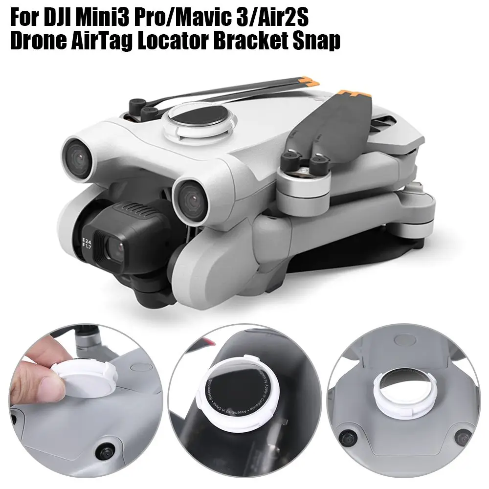 For DJI Mini3 Pro/Mavic 3/Air2S Drone AirTag Locator Bracket Snap Drone Universal Anti-lost Device Accessories